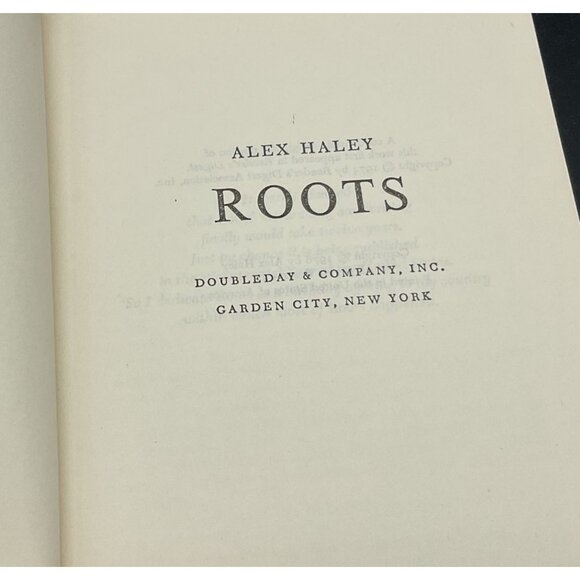 Alex Haley Roots Hardcover Book First Edition 1976 - Picture 3 of 7
